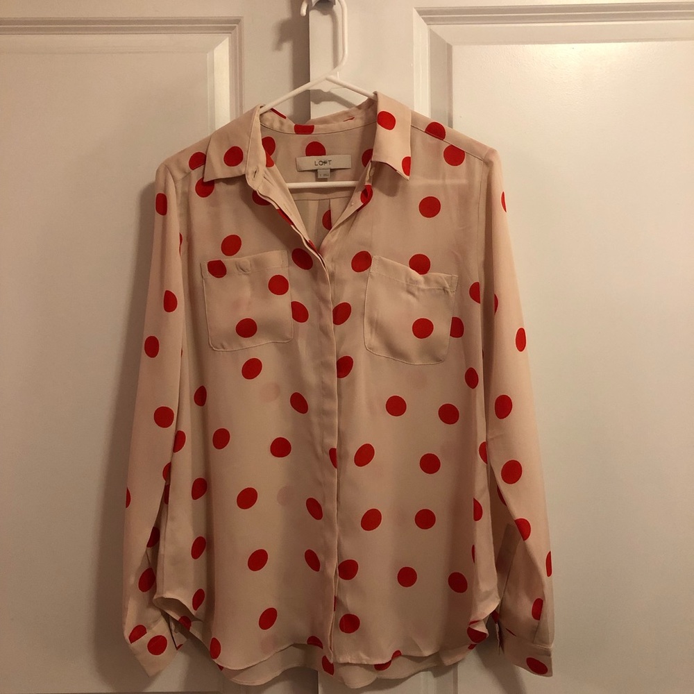 Polka dot blouse